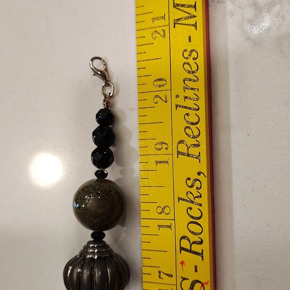 Yousi You & I Large Green Silver Big And Bold Statement Necklace Vintage - Picture 5 of 5